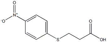 3-[(4-nitrophenyl)thio]propanoic acid 结构式