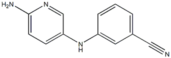 3-[(6-aminopyridin-3-yl)amino]benzonitrile 结构式