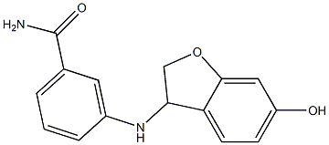 3-[(6-hydroxy-2,3-dihydro-1-benzofuran-3-yl)amino]benzamide 结构式