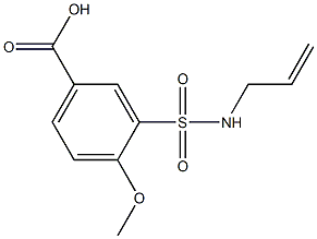 3-[(allylamino)sulfonyl]-4-methoxybenzoic acid 结构式