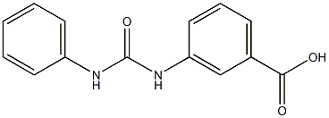 3-[(anilinocarbonyl)amino]benzoic acid 结构式