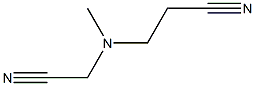 3-[(cyanomethyl)(methyl)amino]propanenitrile 结构式