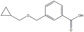 3-[(cyclopropylmethoxy)methyl]benzoic acid 结构式