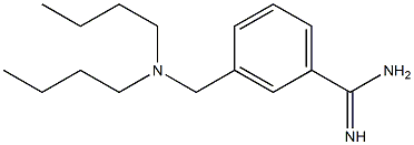 3-[(dibutylamino)methyl]benzene-1-carboximidamide 结构式