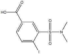 3-[(dimethylamino)sulfonyl]-4-iodobenzoic acid 结构式