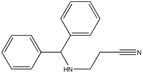 3-[(diphenylmethyl)amino]propanenitrile 结构式