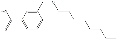 3-[(octyloxy)methyl]benzene-1-carbothioamide 结构式