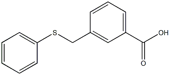 3-[(phenylsulfanyl)methyl]benzoic acid 结构式