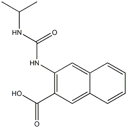 3-[(propan-2-ylcarbamoyl)amino]naphthalene-2-carboxylic acid 结构式