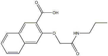 3-[(propylcarbamoyl)methoxy]naphthalene-2-carboxylic acid 结构式