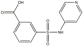 3-[(pyridin-4-ylamino)sulfonyl]benzoic acid 结构式