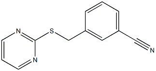 3-[(pyrimidin-2-ylsulfanyl)methyl]benzonitrile 结构式