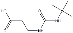 3-[(tert-butylcarbamoyl)amino]propanoic acid 结构式
