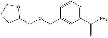 3-[(tetrahydrofuran-2-ylmethoxy)methyl]benzenecarbothioamide 结构式