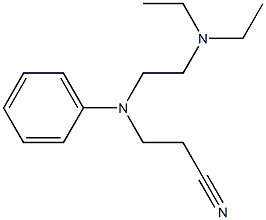 3-[[2-(diethylamino)ethyl](phenyl)amino]propanenitrile 结构式