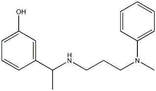 3-[1-({3-[methyl(phenyl)amino]propyl}amino)ethyl]phenol 结构式