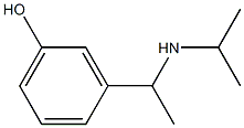 3-[1-(propan-2-ylamino)ethyl]phenol 结构式