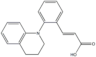 3-[2-(1,2,3,4-tetrahydroquinolin-1-yl)phenyl]prop-2-enoic acid 结构式
