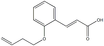 3-[2-(but-3-en-1-yloxy)phenyl]prop-2-enoic acid 结构式