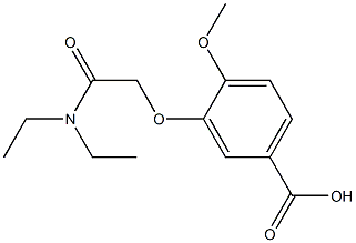 3-[2-(diethylamino)-2-oxoethoxy]-4-methoxybenzoic acid 结构式