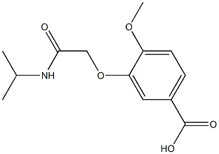 3-[2-(isopropylamino)-2-oxoethoxy]-4-methoxybenzoic acid 结构式