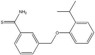 3-[2-(propan-2-yl)phenoxymethyl]benzene-1-carbothioamide 结构式