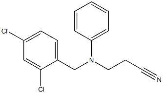 3-{[(2,4-dichlorophenyl)methyl](phenyl)amino}propanenitrile 结构式