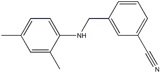3-{[(2,4-dimethylphenyl)amino]methyl}benzonitrile 结构式