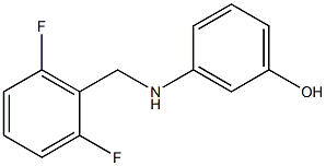 3-{[(2,6-difluorophenyl)methyl]amino}phenol 结构式