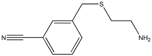 3-{[(2-aminoethyl)thio]methyl}benzonitrile 结构式