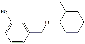 3-{[(2-methylcyclohexyl)amino]methyl}phenol 结构式