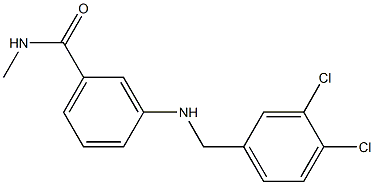 3-{[(3,4-dichlorophenyl)methyl]amino}-N-methylbenzamide 结构式