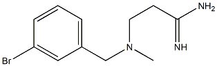 3-{[(3-bromophenyl)methyl](methyl)amino}propanimidamide 结构式