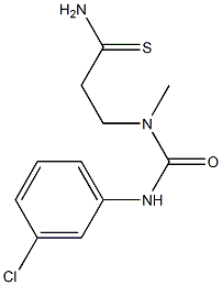 3-{[(3-chlorophenyl)carbamoyl](methyl)amino}propanethioamide 结构式