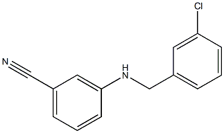3-{[(3-chlorophenyl)methyl]amino}benzonitrile 结构式