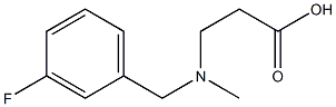 3-{[(3-fluorophenyl)methyl](methyl)amino}propanoic acid 结构式