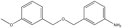 3-{[(3-methoxybenzyl)oxy]methyl}aniline 结构式