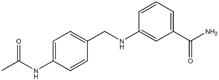 3-{[(4-acetamidophenyl)methyl]amino}benzamide 结构式