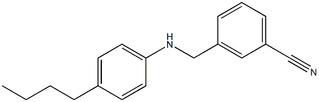 3-{[(4-butylphenyl)amino]methyl}benzonitrile 结构式