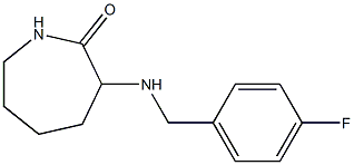 3-{[(4-fluorophenyl)methyl]amino}azepan-2-one 结构式