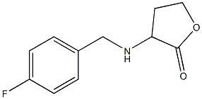 3-{[(4-fluorophenyl)methyl]amino}oxolan-2-one 结构式