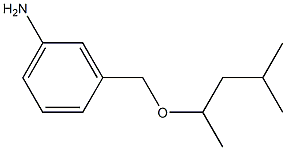 3-{[(4-methylpentan-2-yl)oxy]methyl}aniline 结构式
