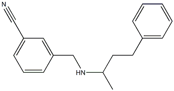 3-{[(4-phenylbutan-2-yl)amino]methyl}benzonitrile 结构式