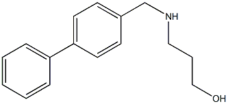 3-{[(4-phenylphenyl)methyl]amino}propan-1-ol 结构式
