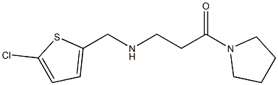 3-{[(5-chlorothiophen-2-yl)methyl]amino}-1-(pyrrolidin-1-yl)propan-1-one 结构式
