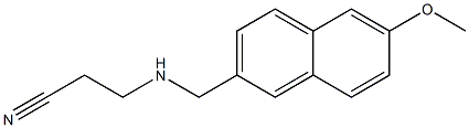 3-{[(6-methoxynaphthalen-2-yl)methyl]amino}propanenitrile 结构式