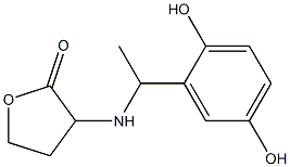 3-{[1-(2,5-dihydroxyphenyl)ethyl]amino}oxolan-2-one 结构式