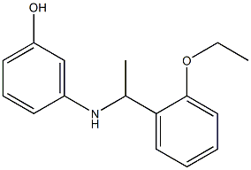 3-{[1-(2-ethoxyphenyl)ethyl]amino}phenol 结构式