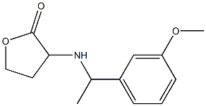 3-{[1-(3-methoxyphenyl)ethyl]amino}oxolan-2-one 结构式