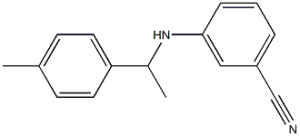 3-{[1-(4-methylphenyl)ethyl]amino}benzonitrile 结构式